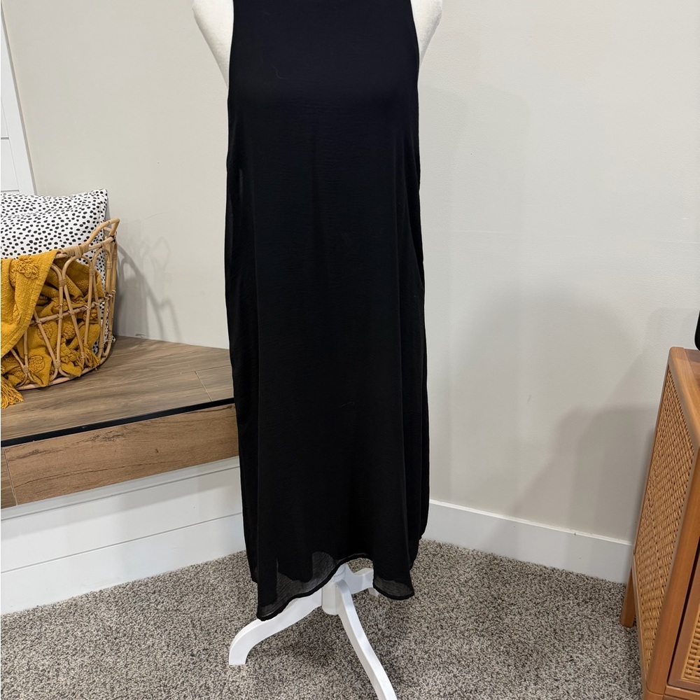 Elegant Black Midi Dress